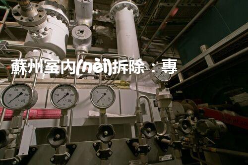 蘇州室內(nèi)拆除：專(zhuān)業(yè)高效，安全環(huán)保一站式服務(wù)